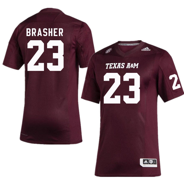 Men #23 Jacob Brasher Texas A&M Aggies College Football Jerseys Stitched Sale-Maroon - Click Image to Close